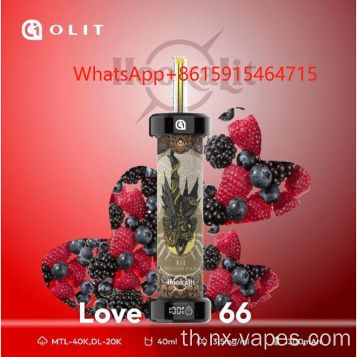 OLIT HOOKALIT 40000PUFFS ใช้แล้วทิ้ง vape 0.35% 40ml